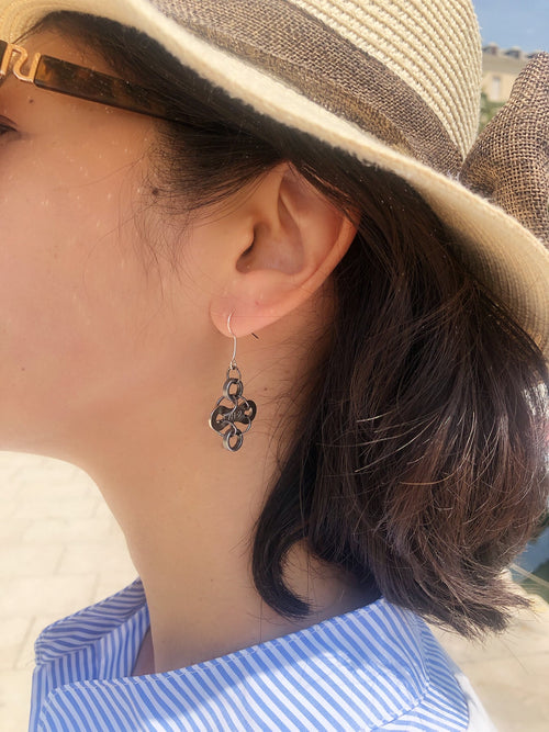 Diamond Bicycle Chain Earrings (3 Colours)
