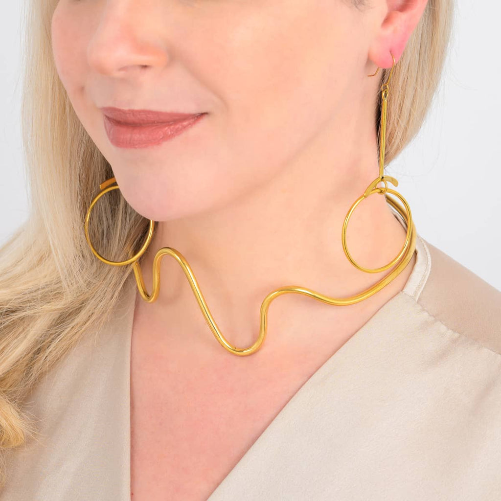 Wimbi Recycled Brass Choker