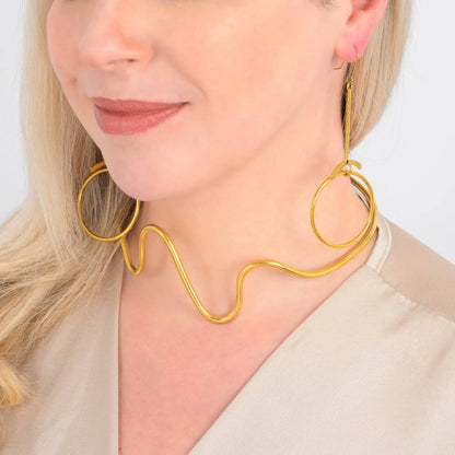 Wimbi Recycled Brass Choker