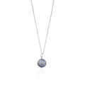 Round Silver freshwater pearl .925 sterling silver necklace, Bloom Collection | by nlanlaVictory